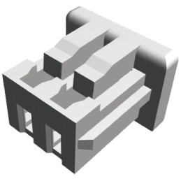 50 pcs - 440146-2 TE Connectivity, HPI Female Connector Housing, 1.25mm Pitch, 2 Way, 1 Row