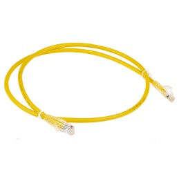 1 pcs - RS PRO Cat5e Male RJ45 to Male RJ45 Ethernet Cable, U/UTP, Yellow PVC Sheath, 1m