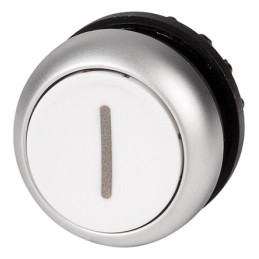 1 pcs - Eaton RMQ Titan M22 Series White Momentary Push Button, 22mm Cutout, IP67