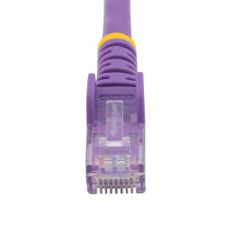 1 pcs - StarTech.com Cat6 Male RJ45 to Male RJ45 Ethernet Cable, U/UTP, Purple PVC Sheath, 2m, CMG Rated