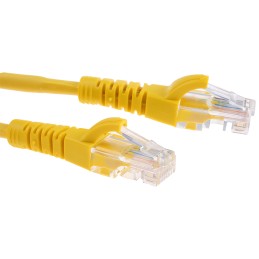 1 pcs - RS PRO Cat5e Male RJ45 to Male RJ45 Ethernet Cable, U/UTP, Yellow LSZH Sheath, 5m