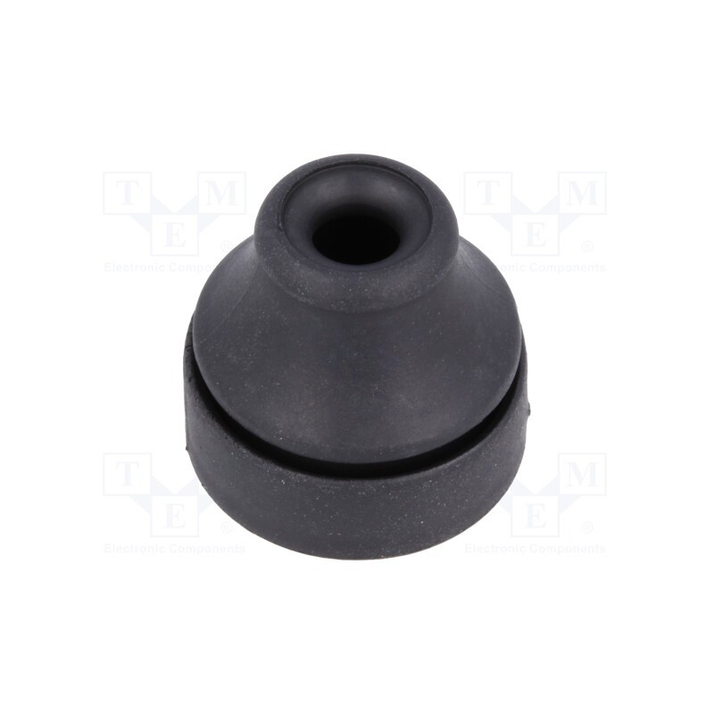 20 pcs : 100187 - Grommet, Ømount.hole: 16mm, elastomer thermoplastic TPE, black