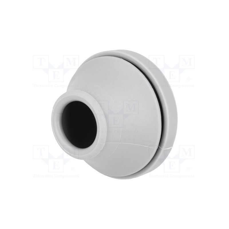 10 pcs : 100194 - Grommet, Ømount.hole: 38mm, elastomer thermoplastic TPE, grey