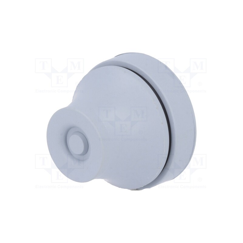 20 pcs : 100292 - Grommet, with bulkhead, Ømount.hole: 23mm, EPDM, dark grey, IP67