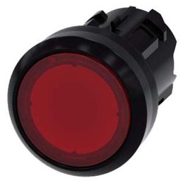 1 pcs - Siemens SIRIUS ACT Series Red Latching Push Button, 22mm Cutout, IP66, IP67, IP69K