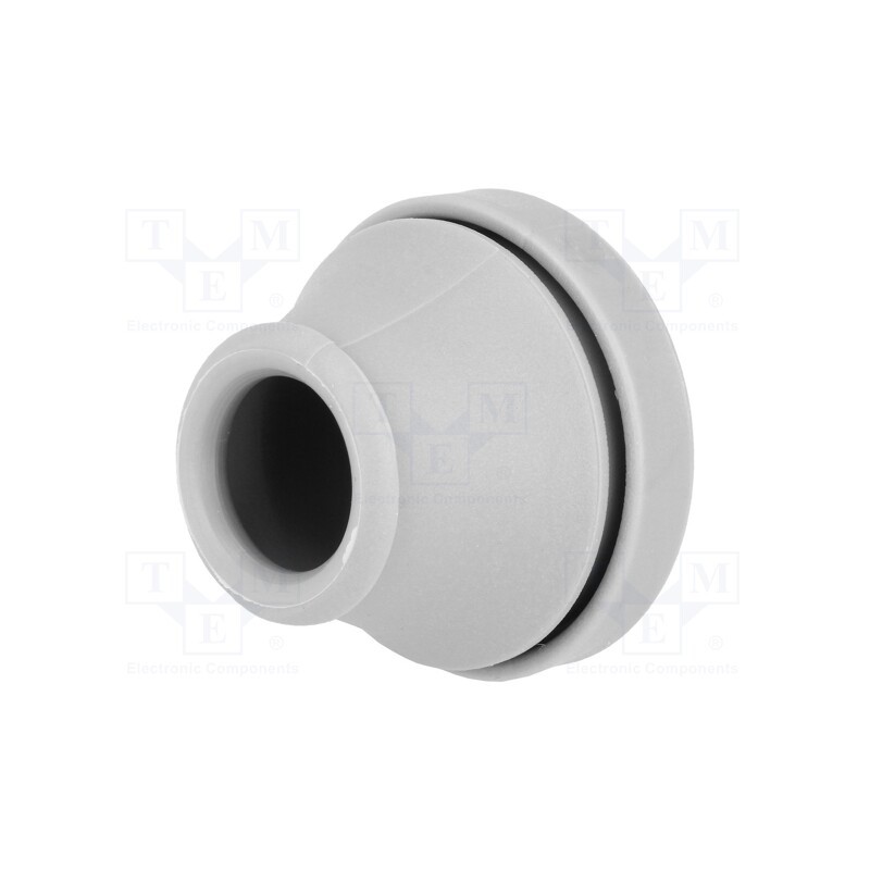 20 pcs : 100753 - Grommet, Ømount.hole: 29mm, elastomer thermoplastic TPE, grey