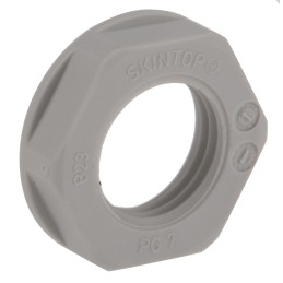 20 pcs - 53019001 Lapp Grey Polyamide Cable Gland Locknut, PG7 Thread