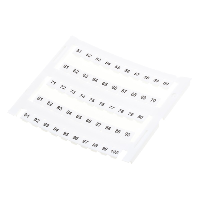 5 pcs - RS PRO Marker Card for use with DIN Rail Terminal