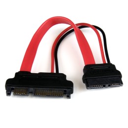 1 pcs - StarTech.com Female Slimline SATA to Male SATA Data, SATA Power Cable, 152.4mm