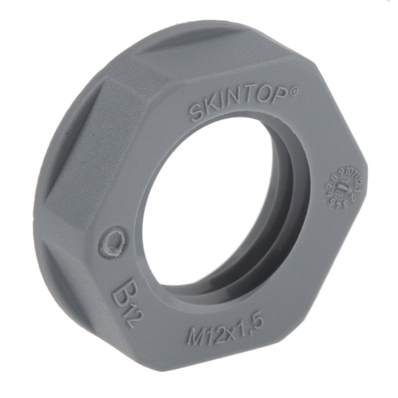20 pcs - 53119000 Lapp Grey UL 94 V2 Fibreglass PA Cable Gland Locknut, M12 Thread, IP68