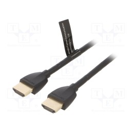 10 pcs : AAIBF - Cable, HDMI 2.0, HDMI plug,both sides, PVC, 1m, black, 32AWG