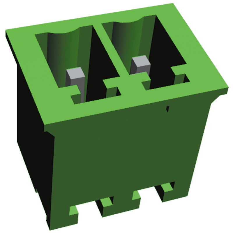 1 pcs - TE Connectivity 3.81mm Pitch 2 Way Pluggable Terminal Block, Header, Through Hole, Solder Termination