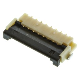 5 pcs - Hirose, FH12 1mm Pitch 8 Way Right Angle Female FPC Connector, ZIF Bottom Contact