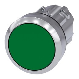 1 pcs - Siemens SIRIUS ACT Series Green Momentary Push Button Head, 22mm Cutout, IP66, IP67, IP69K