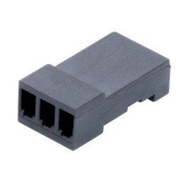 60 pcs - 661003113322 Stelvio Kontek, 48532480 Male Connector Housing, 2.54mm Pitch, 3 Way, 1 Row