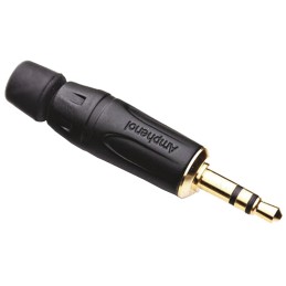 1 pcs - Amphenol Jack Connector 3.5 mm Cable Mount Stereo Plug, 3Pole
