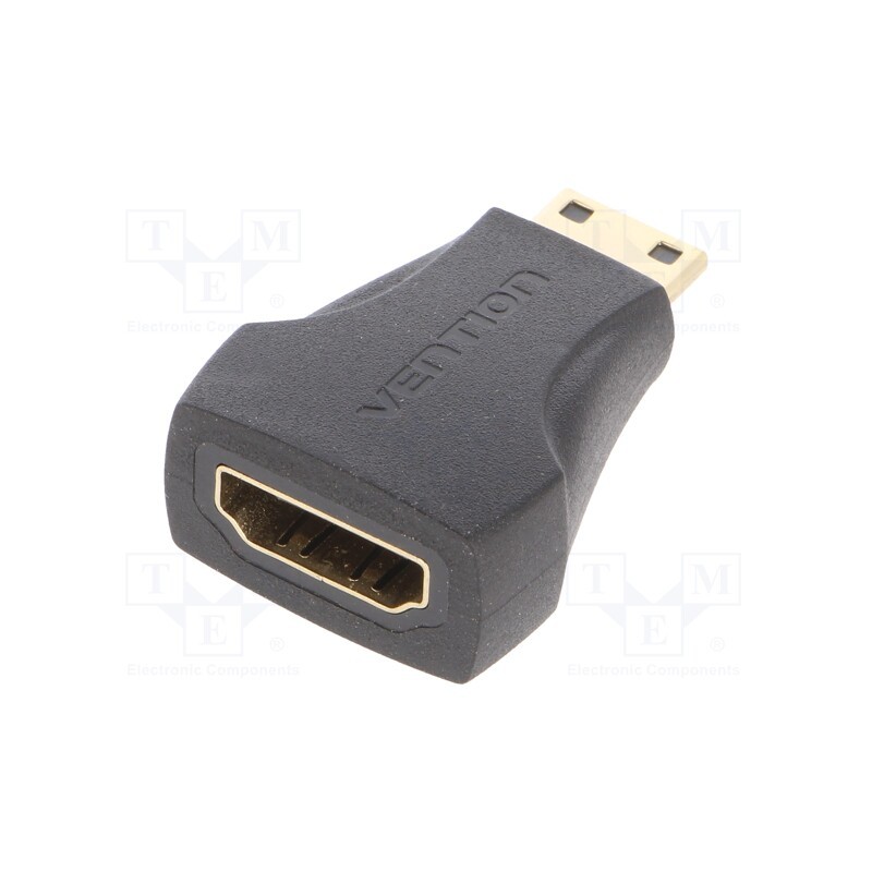 10 pcs : AISB0 - Adapter, HDMI socket,mini HDMI plug, black