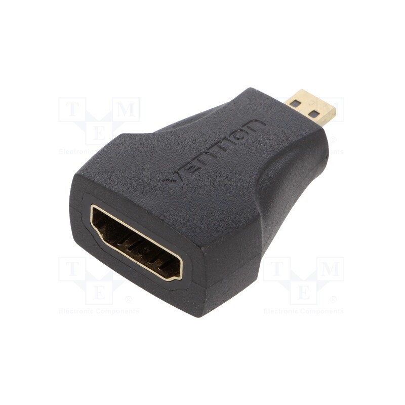 10 pcs : AITB0 - Adapter, HDMI socket,micro HDMI plug, black