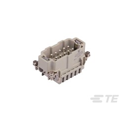 1 pcs - TE Connectivity Heavy Duty Power Connector Insert, 16A, Male, HDC HE Series, 10 Contacts