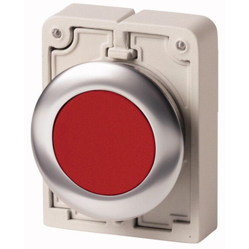 1 pcs - Eaton RMQ Titan M30 Series Red Momentary Push Button, 30mm Cutout, IP67