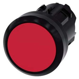 1 pcs - Siemens SIRIUS ACT Series Red Latching Push Button, 22mm Cutout, IP66, IP67, IP69K
