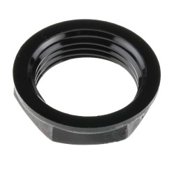 50 pcs - RS PRO Black PA 6 Cable Gland Locknut, M20 Thread