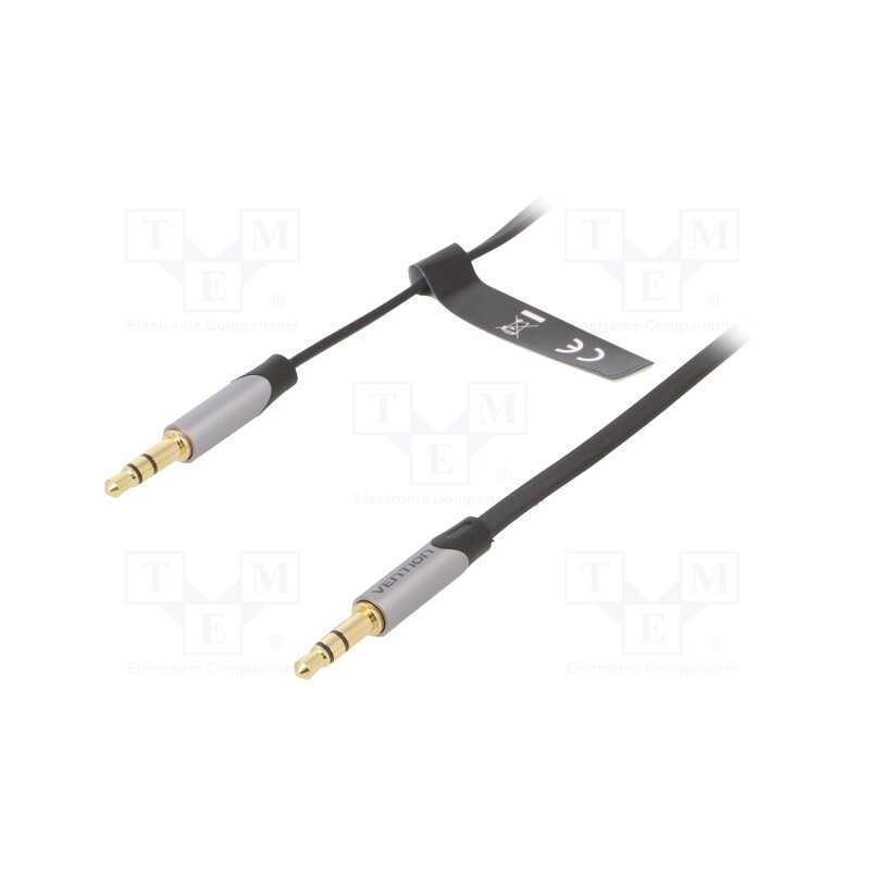10 pcs : BAPHD - Cable, Jack 3.5mm plug,both sides, 0.5m, Plating: gold-plated