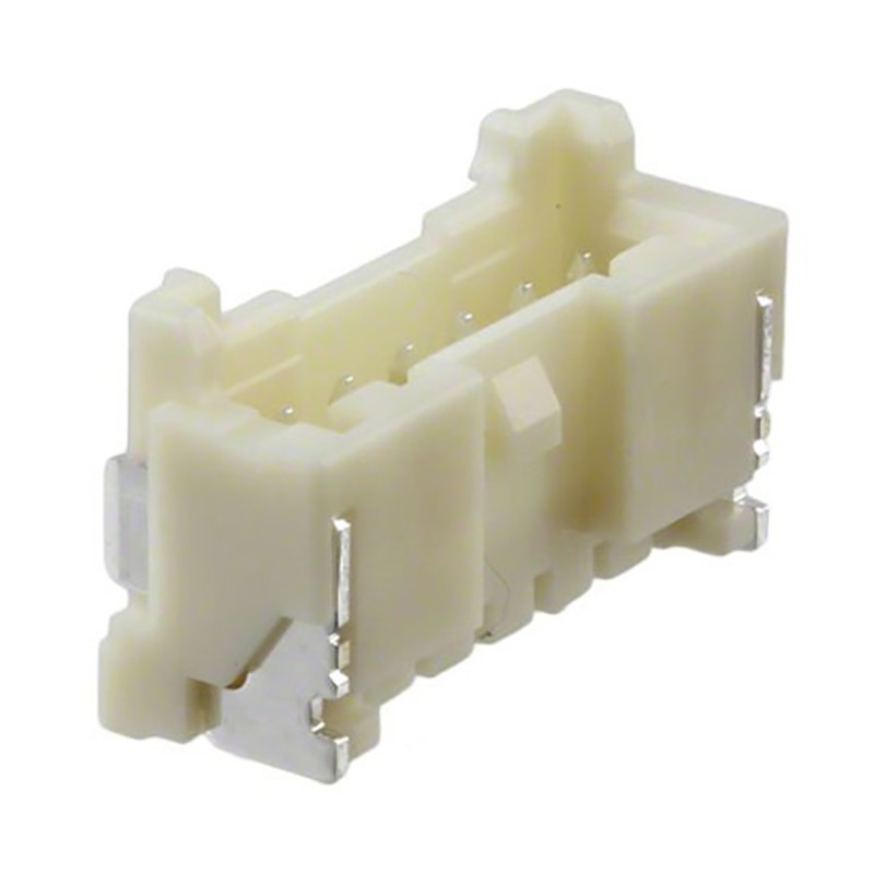 10 pcs - SM06B-PASS-TB (LF)(SN) JST PA Series Right Angle Surface Mount PCB Header, 6 Contact(s), 2.0mm Pitch, 1 Row(s), Shroude