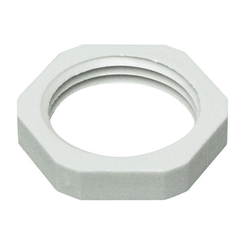 50 pcs - G4107010 SIB Grey Fibreglass PA Cable Gland Locknut, PG7 Thread