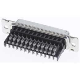 1 pcs - TE Connectivity Amplimite HDE-20 25 Way Cable Mount D-sub Connector Socket, 2.76mm Pitch