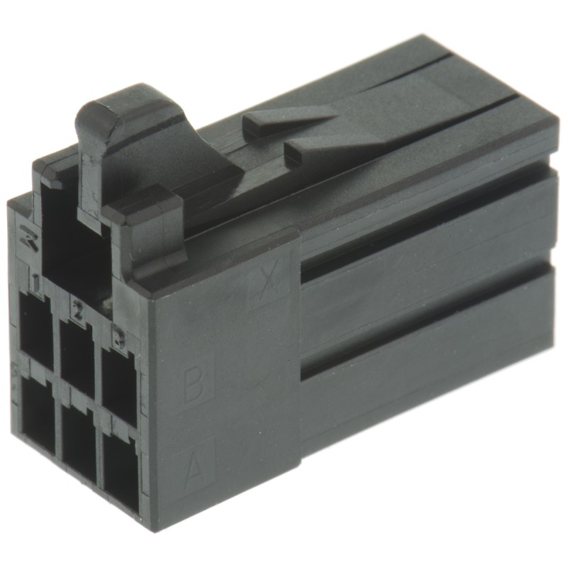 20 pcs - 1-1318119-3 TE Connectivity, Dynamic 2000 Female Connector Housing, 2.5mm Pitch, 6 Way, 2 Row