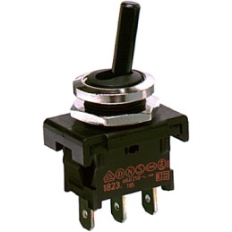 1 pcs - Marquardt Toggle Switch, Panel Mount, On-Off-On, SPDT, Tab Terminal