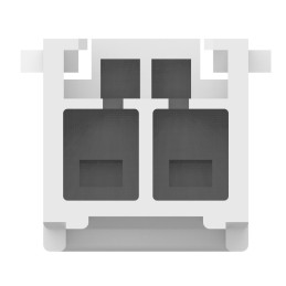50 pcs - 176282-1 TE Connectivity, AMP Universal Power Female Connector Housing, 3.96mm Pitch, 2 Way, 1 Row