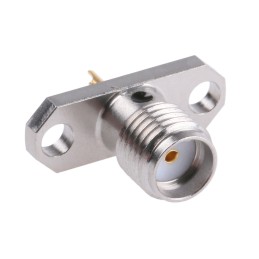 1 pcs - Amphenol, jack Flange Mount SMA Connector, 50Ω, Solder Termination, Straight Body