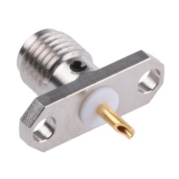 1 pcs - Amphenol, jack Flange Mount SMA Connector, 50Ω, Solder Termination, Straight Body