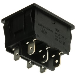 1 pcs - Marquardt DPDT, (On)-Off-(On) Rocker Switch Panel Mount