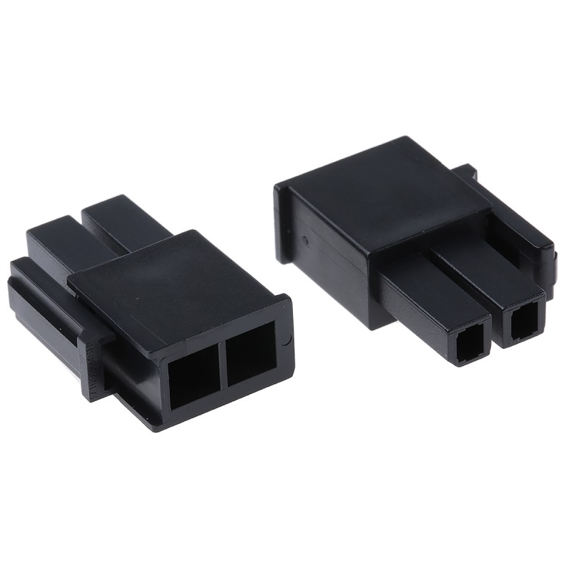 20 pcs - 171692-0102 Molex, Mega-Fit Male Connector Housing, 5.7mm Pitch, 2 Way, 2 Row