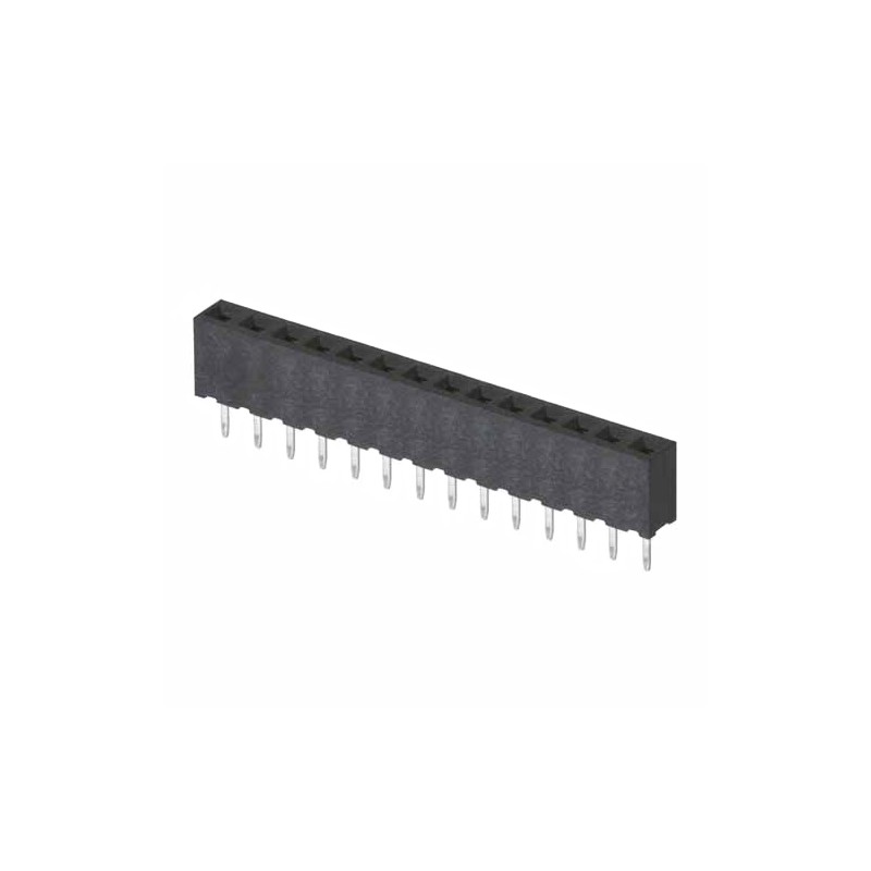 5 pcs - HARWIN M22 Series Straight Through Hole Mount PCB Socket, 14-Contact, 1-Row, 2mm Pitch, Solder Termination