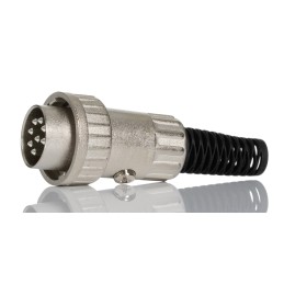 1 pcs - RS PRO 8 Pole Din Plug, Twist Lock, Male, Cable Mount