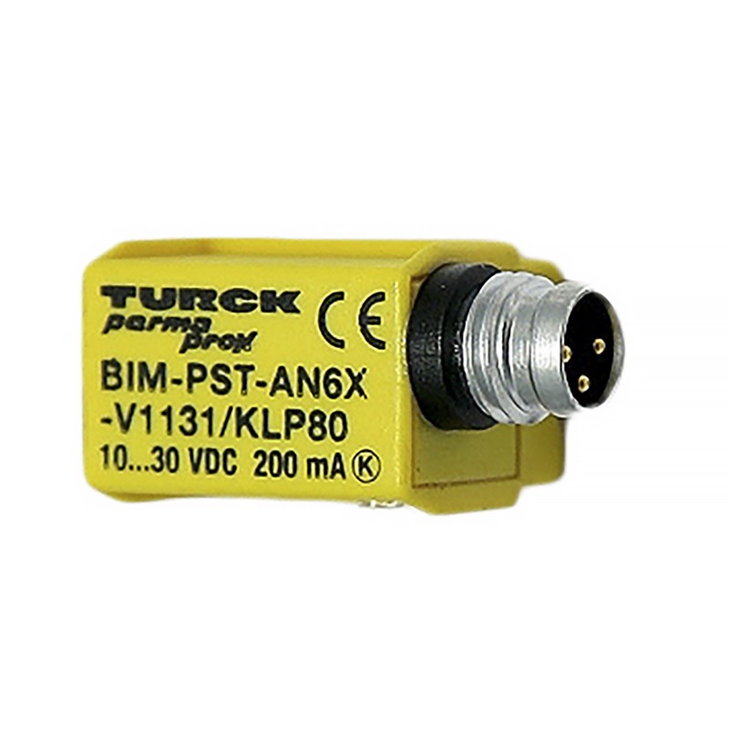 1 pcs - Turck Inductive Block-Style Proximity Sensor, M8 x 1, PNP Output, 10 - 30 V dc, IP67