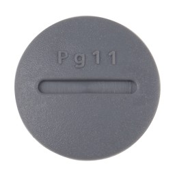50 pcs - HPP11 SL080 Alpha Wire Blanking Plug, PG11, Chloroprene Rubber (O-Ring/Seal), Polyamide, 22mm Diameter, Threaded