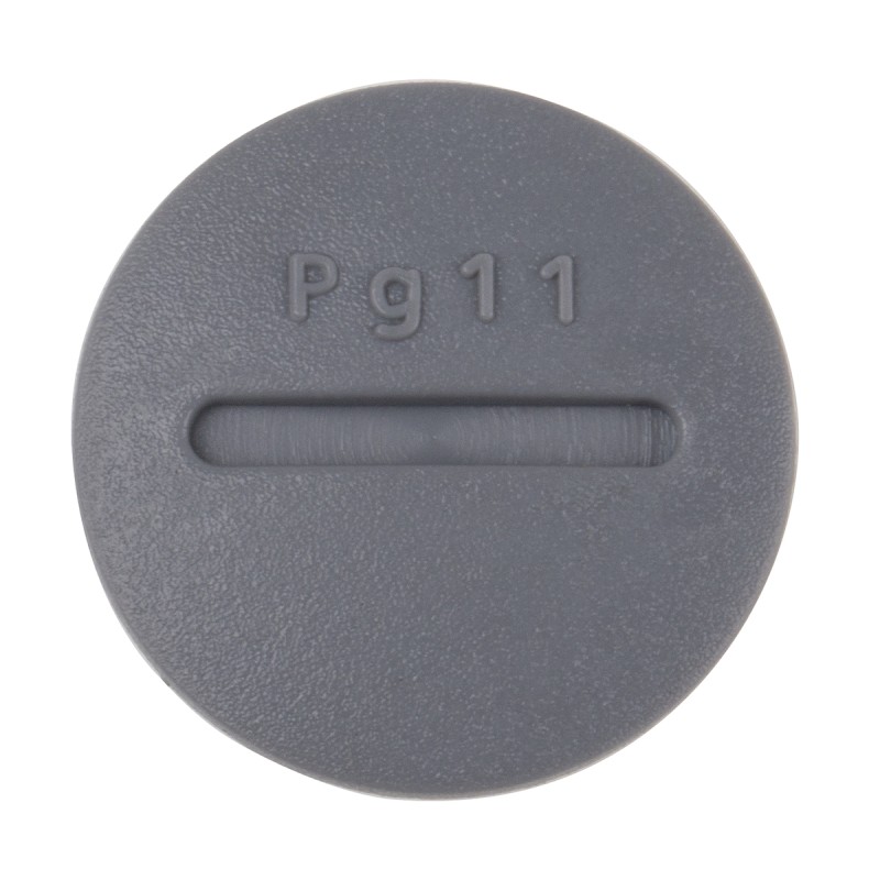 50 pcs - HPP11 SL080 Alpha Wire Blanking Plug, PG11, Chloroprene Rubber (O-Ring/Seal), Polyamide, 22mm Diameter, Threaded