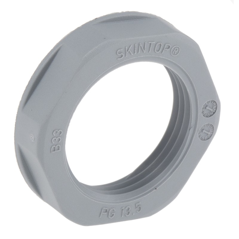 20 pcs - 53019030 Lapp Grey Fibreglass PA Cable Gland Locknut, PG13.5 Thread, IP68