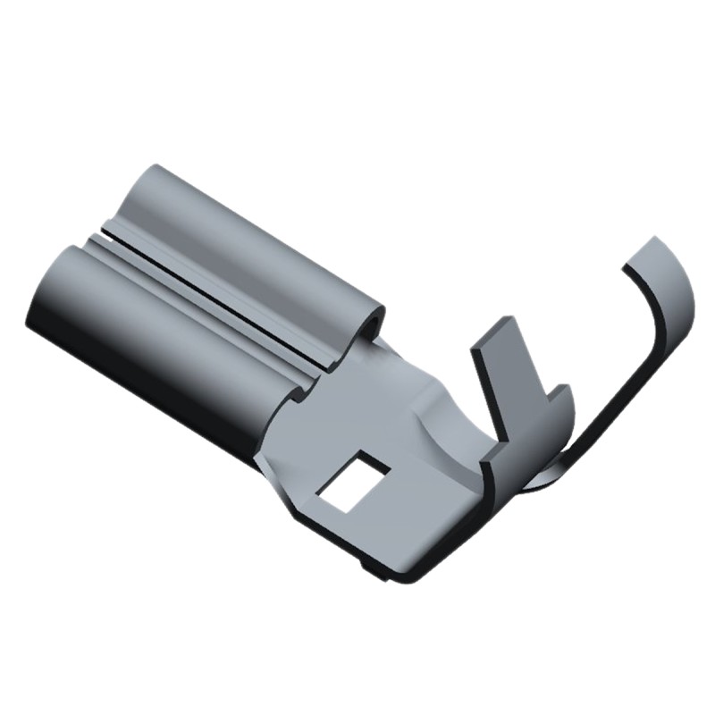 300 pcs - 2238041-1 TE Connectivity FASTON .187 Grey Uninsulated Female Spade Connector, Flag Terminal, 4.75 x 0.81mm Tab Size, 