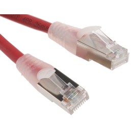 1 pcs - RS PRO Cat6 Male RJ45 to Male RJ45 Ethernet Cable, F/UTP, Red LSZH Sheath, 2m