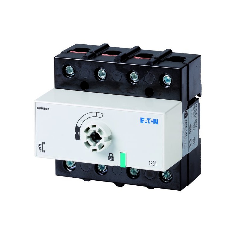 1 pcs - Eaton 3 pole + SN (direct Pole Surface Mount Isolator Switch - 125A Maximum Current, 59kW Power Rating, IP20