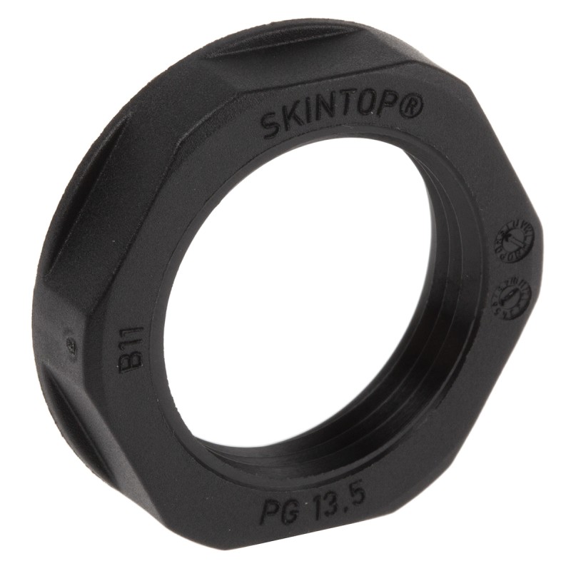 20 pcs - 53019230 Lapp Black Fibreglass PA Cable Gland Locknut, PG13.5 Thread, IP68