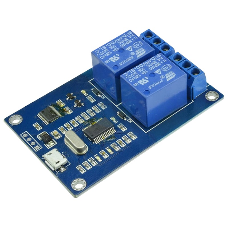 1 pcs - Seeit USB-RELAY02 Relay for Relay Control Card for Arduino, AVR, PIC, Raspberry Pi, TTL