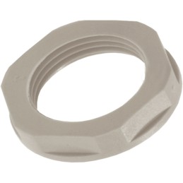 20 pcs - 53019041 Lapp Grey Polyamide Cable Gland Locknut, PG16 Thread
