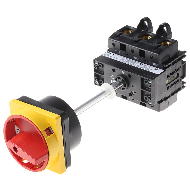 1 pcs - Eaton 3P Pole Panel Mount Isolator Switch - 125A Maximum Current, 45kW Power Rating, IP65